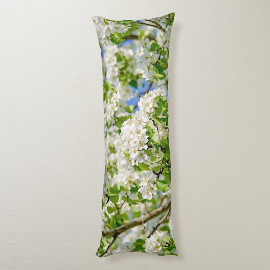 Krabbenapfelblüte Seitenschläferkissen (Rückseite (Vertikal))