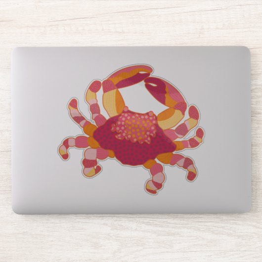 Krabbenaufkleber mit Stammesmarkierung Aufkleber (Computer)