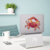 Krabbenaufkleber mit Stammesmarkierung Aufkleber (Laptop auf Schreibtisch)