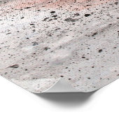 Krabbenbaby Blue Beach Square Poster (Ecke)