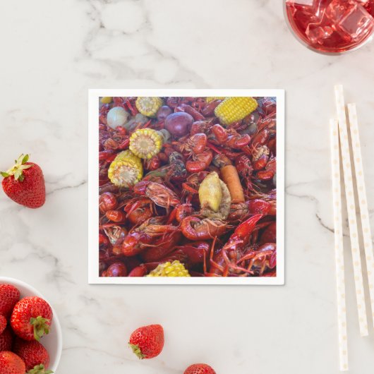 Krabbencocktail Serviette (Beispiel)