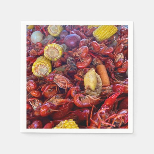 Krabbencocktail Serviette (Vorderseite)