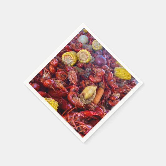 Krabbencocktail Serviette (Ecke)