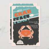 Krabbenfest Einladung (Vorne/Hinten)