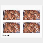 Krabbenfest Rechteckiger Aufkleber (Blatt)