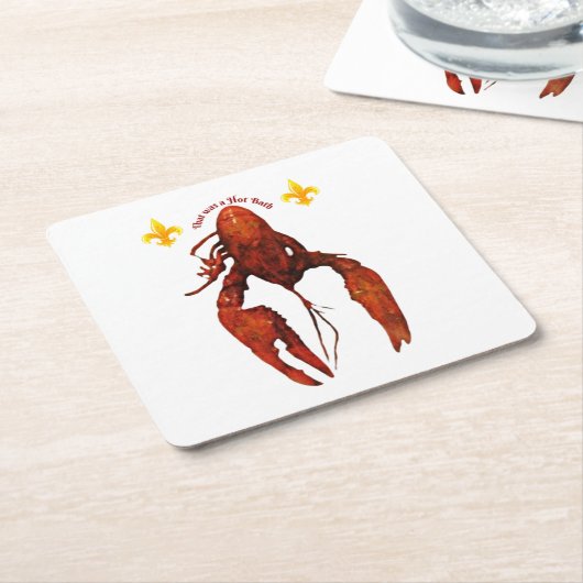 Krabbenfisch-Untersetzer Rechteckiger Pappuntersetzer (angewinkelt)