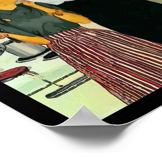 Krabbenfische Cartoon Poster (Ecke)