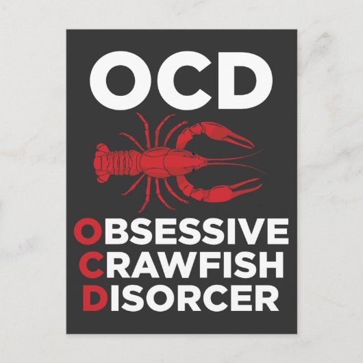 Krabbenfische OCD — Zwangsstörung des Krebses Postkarte (Vorderseite)