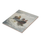 Krabbenfischerei (von Winslow Homer) Fliese (Seite)