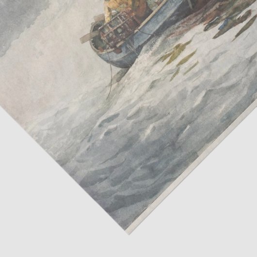 Krabbenfischerei (von Winslow Homer) Seidenpapier (Ausschnitt)