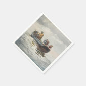 Krabbenfischerei (von Winslow Homer) Serviette (Ecke)