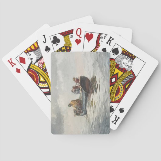 Krabbenfischerei (von Winslow Homer) Spielkarten (Rückseite)