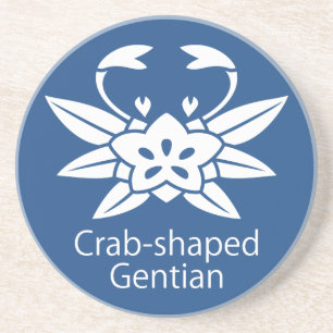 Krabbenförmiger Enzian Sandstein Untersetzer