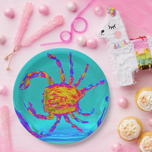 Krabbengewächse Meeresfrüchte Pappteller (Party)
