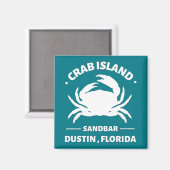Krabbeninsel Sandbar Dustin Florida Magnet (Vorderseite/Rückseite)