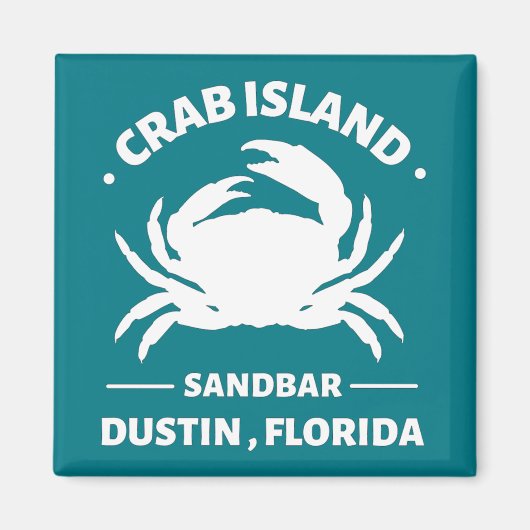 Krabbeninsel Sandbar Dustin Florida Magnet (Vorne)