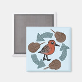 Krabbenknochen Magnet (Vorderseite/Rückseite)