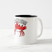 Krabbenkrebse Meeresfrüchte Krabbing Languste Meer Zweifarbige Tasse (VorderseiteRechts)