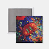 Krabbenmagnet Magnet (Vorderseite/Rückseite)