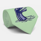 Krabbenmonster und Wasserdrachenmuster Krawatte (Gerollt)