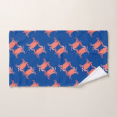 Krabbenmuster Blaue Dusche Badhandtuch Set (Handtuch)