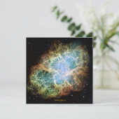 Krabbennebel Einladung (Stehend Vorderseite)