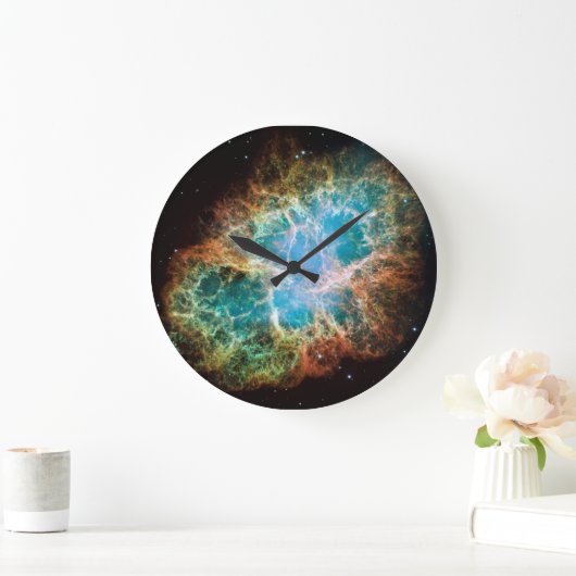 Krabbennebel Große Wanduhr (Zuhause)