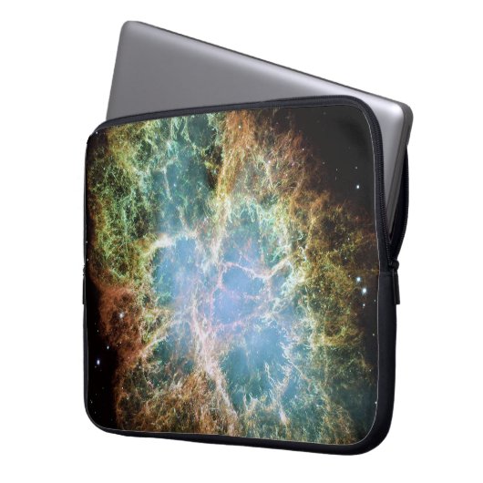 Krabbennebel Laptopschutzhülle (Vorderseite Links)