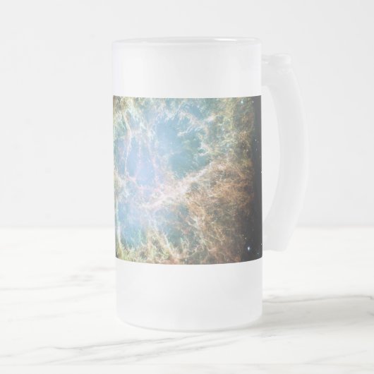 Krabbennebel Mattglas Bierglas (VorderseiteRechts)