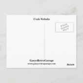 Krabbennebel Postkarte (Rückseite)
