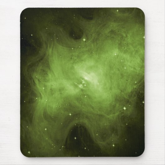 Krabbennebel, Supernova Remnant, grünes Licht Mousepad (Vorne)