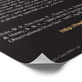 Krabbennebel und sein historisches Hubble-Teleskop Poster (Ecke)