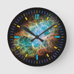Krabbennebel-Wall-Uhr Runde Wanduhr