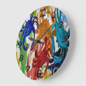 Krabbenrad-Party-Uhr Große Wanduhr (Winkel)