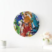 Krabbenrad-Party-Uhr Große Wanduhr (Zuhause)