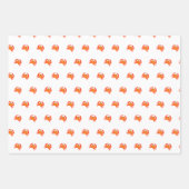 Krabbenrotes, heiß orange, einfach sauber, frisch geschenkpapier set (Vorderseite 2)