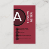 Krabbenrubinblase Visitenkarte (Rückseite)