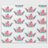 Krabbenschwanz Geschenkpapier (Flach)