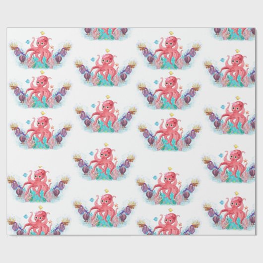 Krabbenschwanz Geschenkpapier (Flach)