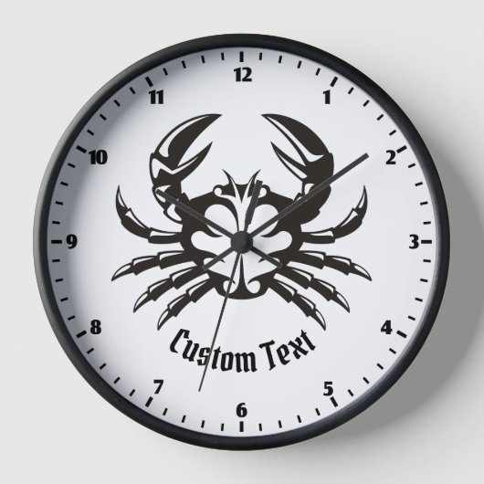 Krabbenschwarz Uhr (Vorderseite)