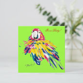 Krabbensittich Einladung (Stehend Vorderseite)