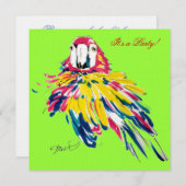 Krabbensittich Einladung (Vorne/Hinten)