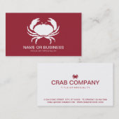 Krabbensymbol Visitenkarte (Vorne/Hinten)