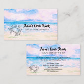 *~* Krabbeshack-lässiges Speisen durch das Meer Visitenkarte (Vorne/Hinten)