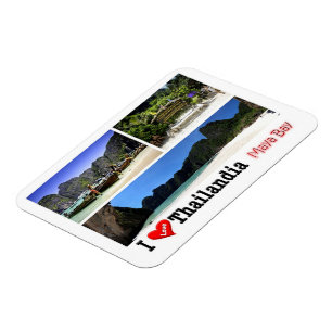 Krabi - Maya Bay - Thailand - I Liebe - Magnet