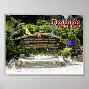 Krabi - Maya Bay - Thailand - Poster