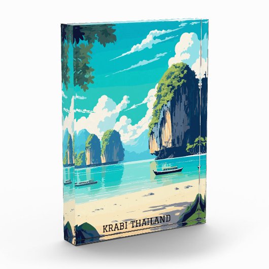 Krabi Thailand Beach Paradise Fotoblock (Links)