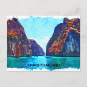 Krabi Thailand Beach Paradise Postkarte (Vorderseite)