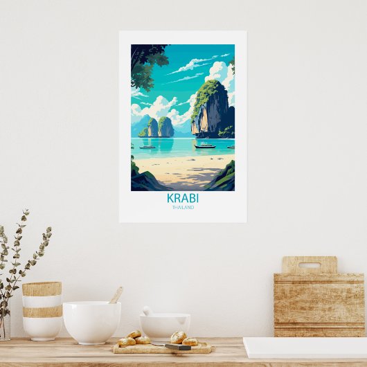 Krabi Thailand Berühmte Reiseziele Poster (Küche)