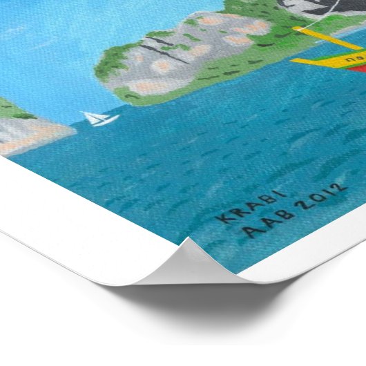 Krabi, Thailand Poster (Ecke)